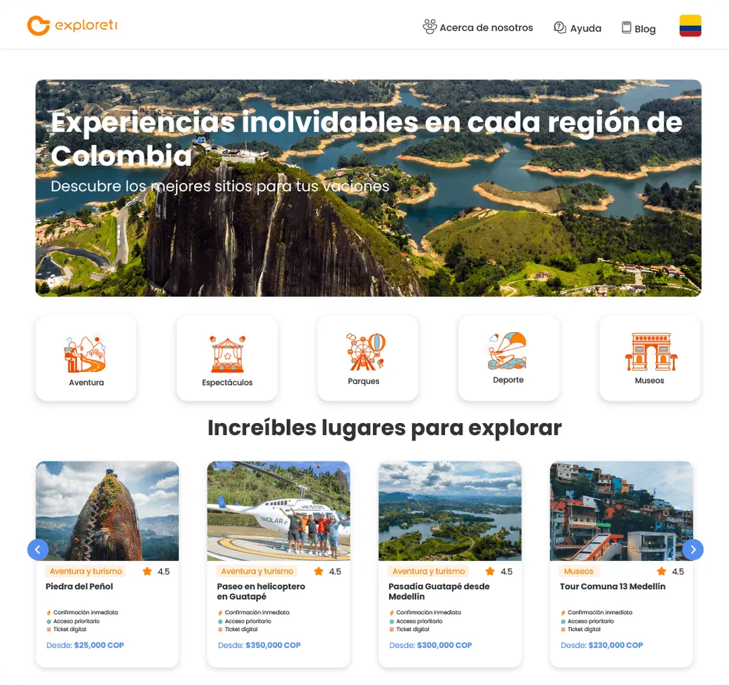 Ideamosmas Potenciamos empresas de turismo background exploreti 2